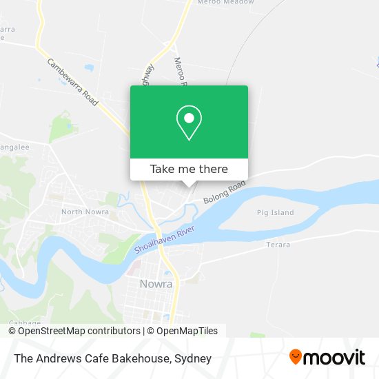 Mapa The Andrews Cafe Bakehouse