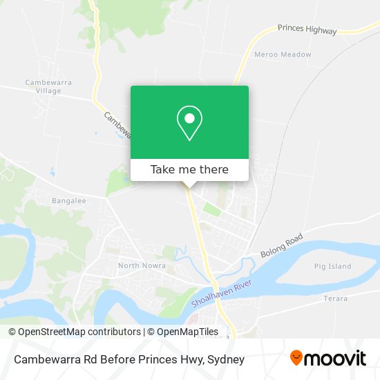 Mapa Cambewarra Rd Before Princes Hwy