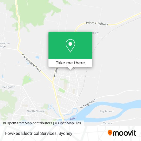 Mapa Fowkes Electrical Services