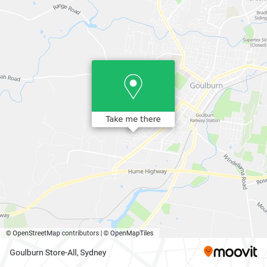 Mapa Goulburn Store-All