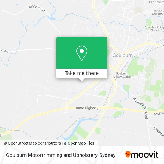 Goulburn Motortrimming and Upholstery map