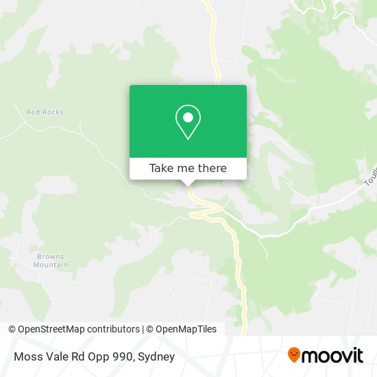Moss Vale Rd Opp 990 map