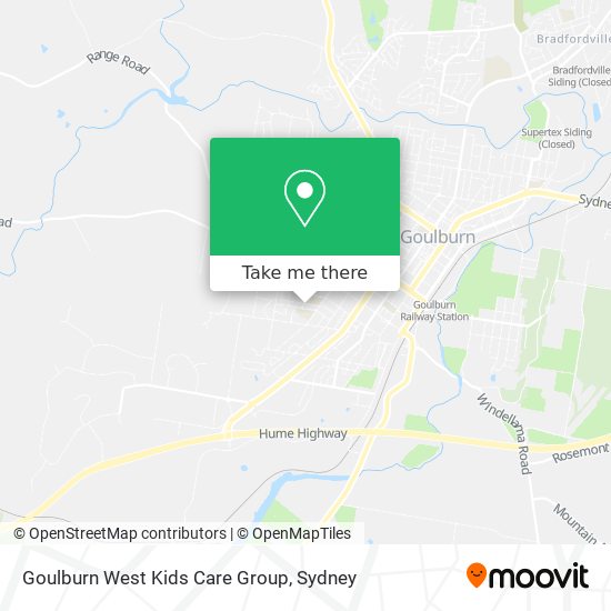 Goulburn West Kids Care Group map