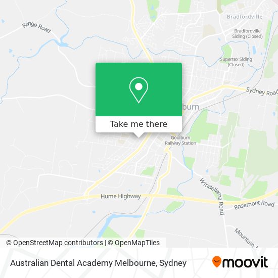 Australian Dental Academy Melbourne map