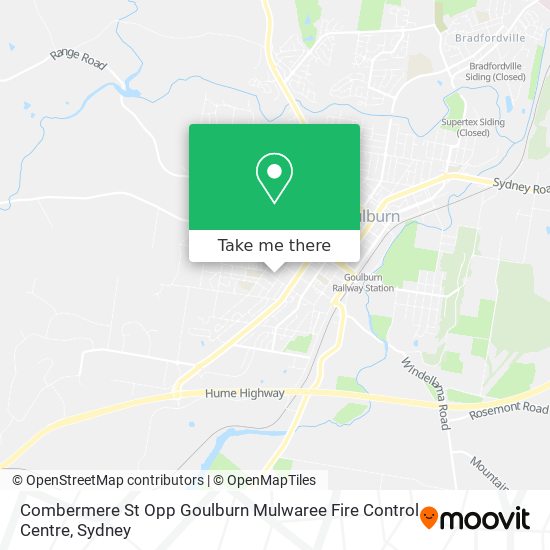 Combermere St Opp Goulburn Mulwaree Fire Control Centre map