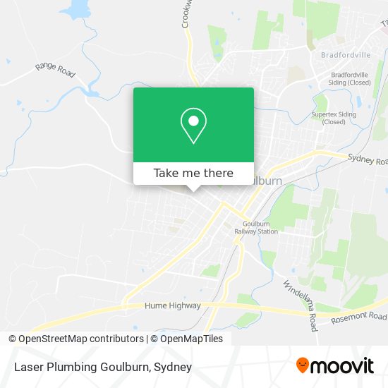 Laser Plumbing Goulburn map