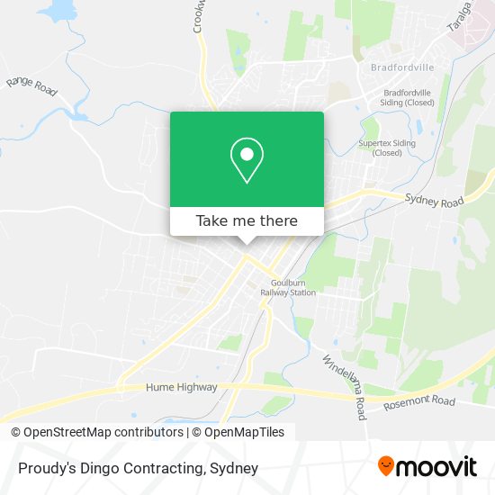 Proudy's Dingo Contracting map