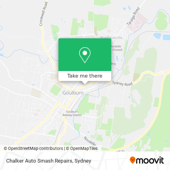 Chalker Auto Smash Repairs map