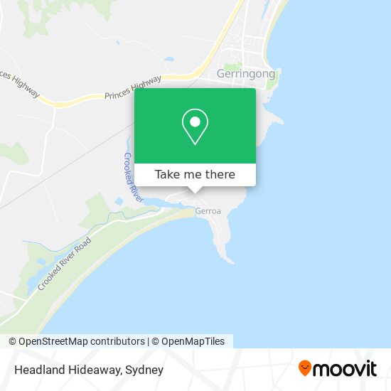 Headland Hideaway map