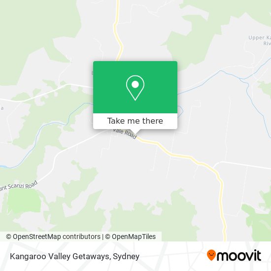 Kangaroo Valley Getaways map