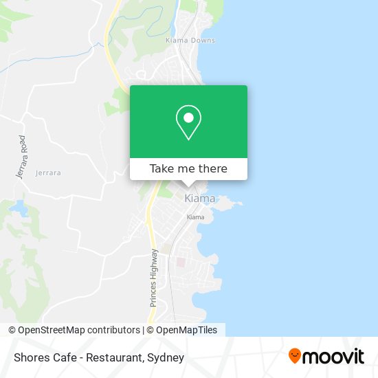 Shores Cafe - Restaurant map