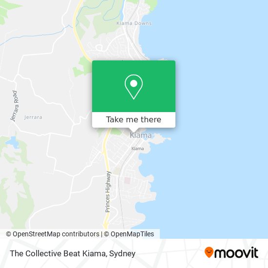 Mapa The Collective Beat Kiama