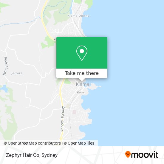 Zephyr Hair Co map