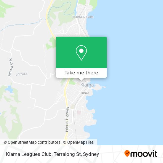 Kiama Leagues Club, Terralong St map