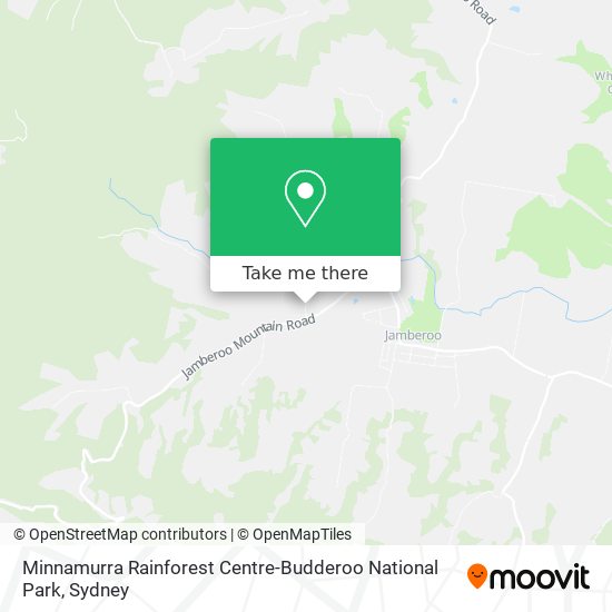 Mapa Minnamurra Rainforest Centre-Budderoo National Park