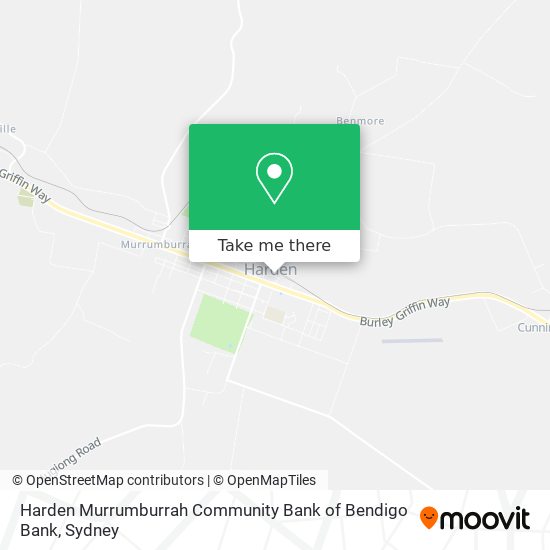 Mapa Harden Murrumburrah Community Bank of Bendigo Bank
