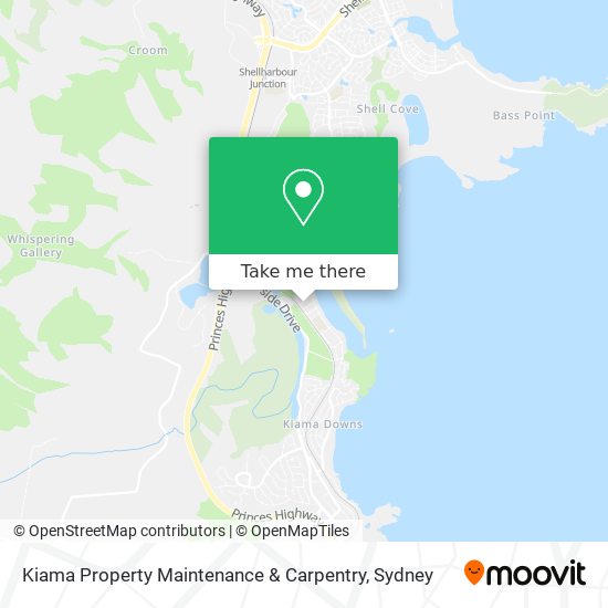 Mapa Kiama Property Maintenance & Carpentry