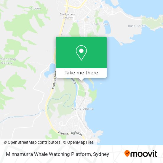 Minnamurra Whale Watching Platform map