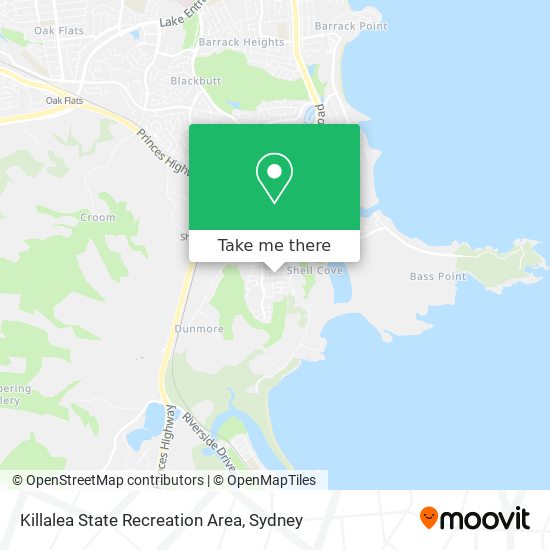 Killalea State Recreation Area map