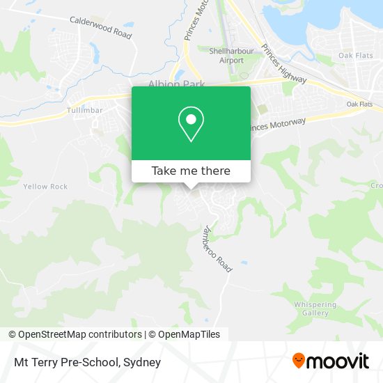 Mapa Mt Terry Pre-School