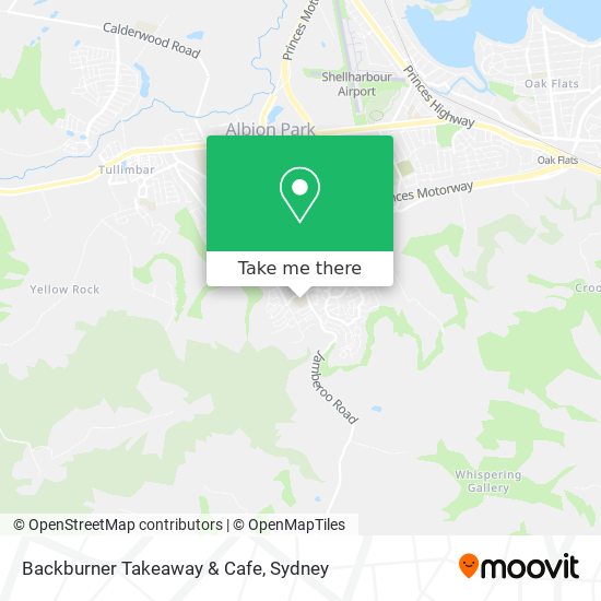 Backburner Takeaway & Cafe map