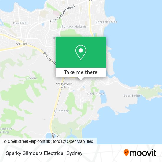 Mapa Sparky Gilmours Electrical
