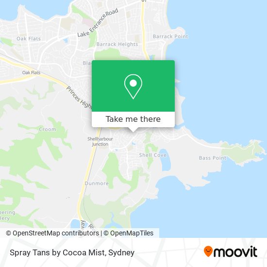 Spray Tans by Cocoa Mist map