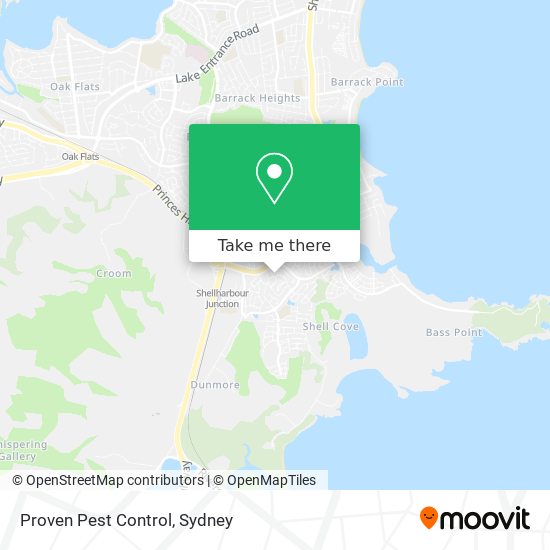 Mapa Proven Pest Control