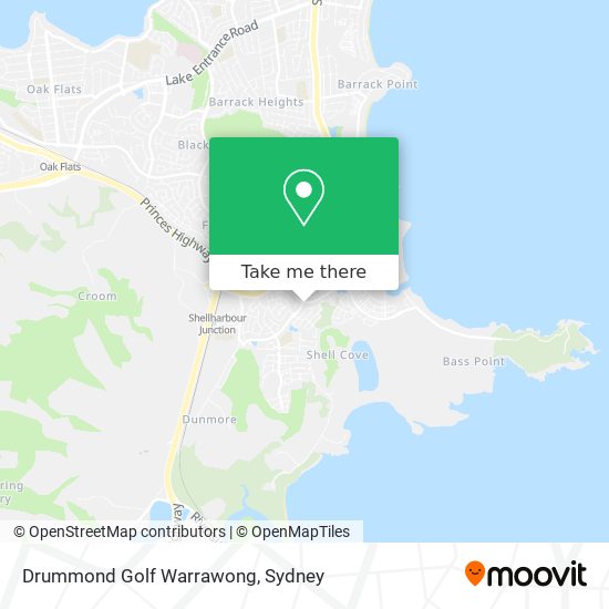 Drummond Golf Warrawong map