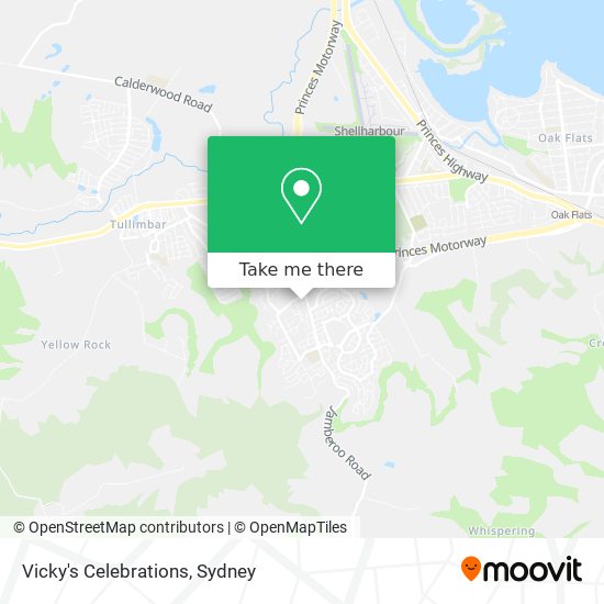 Vicky's Celebrations map