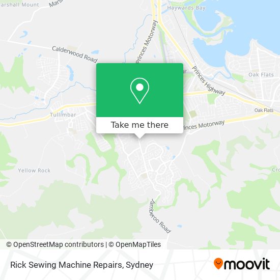 Rick Sewing Machine Repairs map