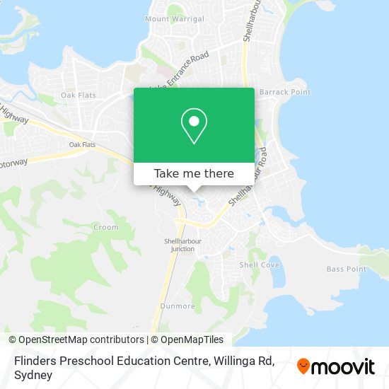 Mapa Flinders Preschool Education Centre, Willinga Rd