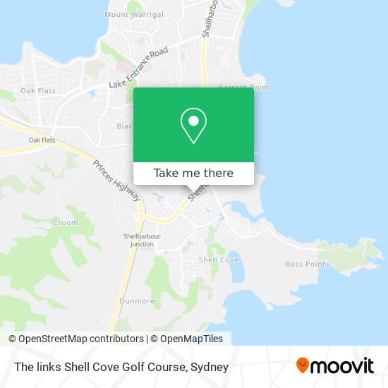 The links Shell Cove Golf Course map