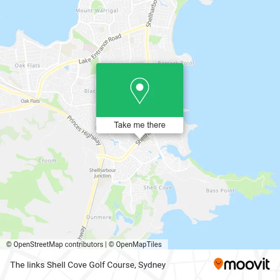 Mapa The links Shell Cove Golf Course