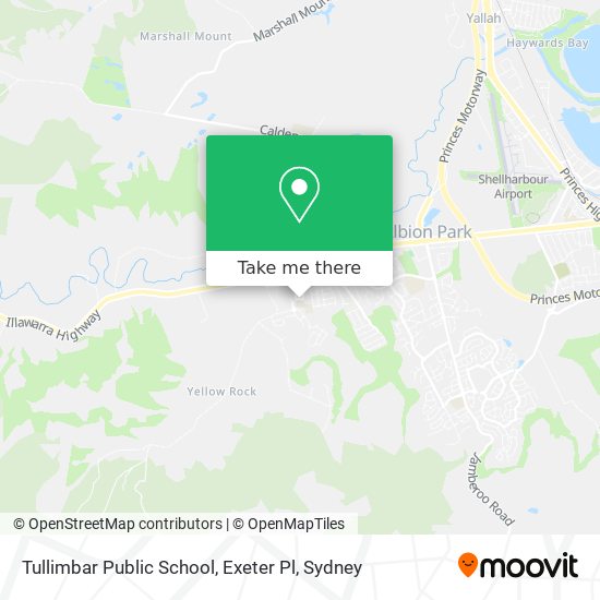 Mapa Tullimbar Public School, Exeter Pl