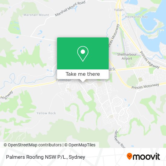 Mapa Palmers Roofing NSW P/L.