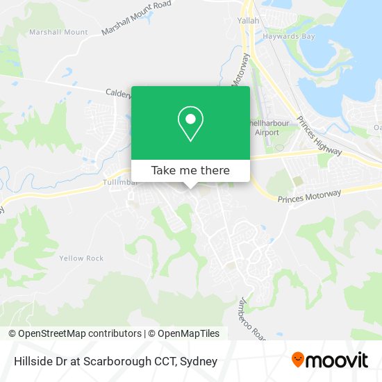 Hillside Dr at Scarborough CCT map