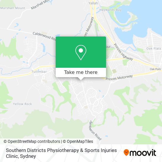 Mapa Southern Districts Physiotherapy & Sports Injuries Clinic