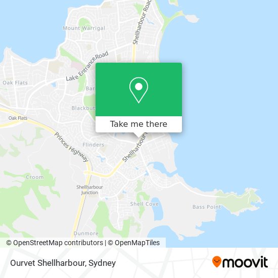 Mapa Ourvet Shellharbour