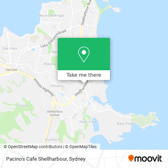 Pacino's Cafe Shellharbour map