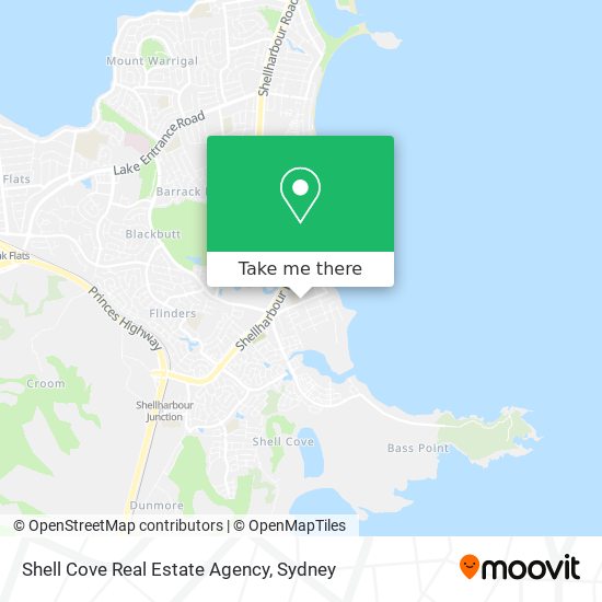 Shell Cove Real Estate Agency map