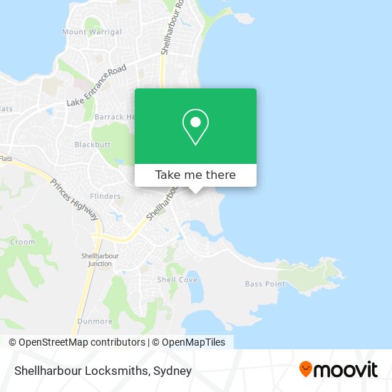 Shellharbour Locksmiths map