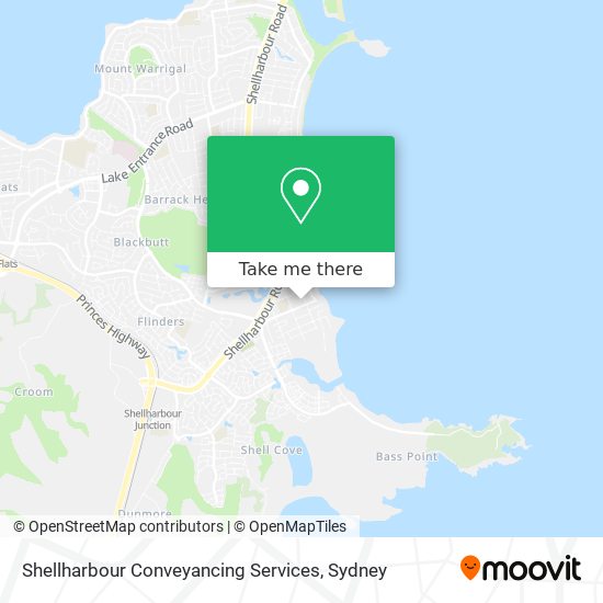 Mapa Shellharbour Conveyancing Services