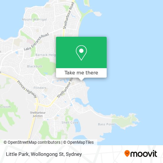 Little Park, Wollongong St map