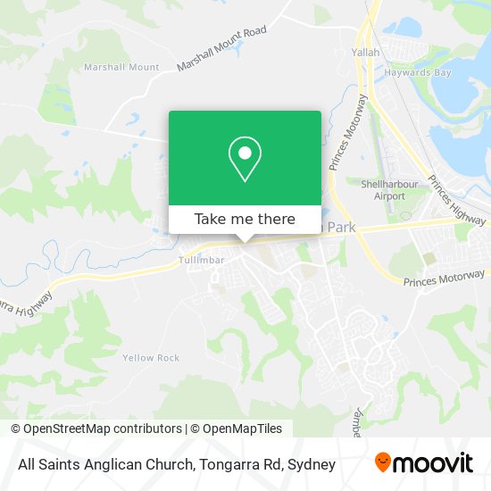 All Saints Anglican Church, Tongarra Rd map