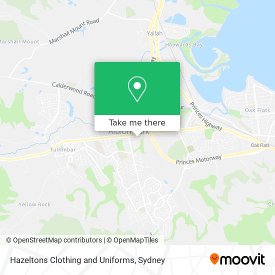 Hazeltons Clothing and Uniforms map