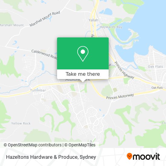 Hazeltons Hardware & Produce map
