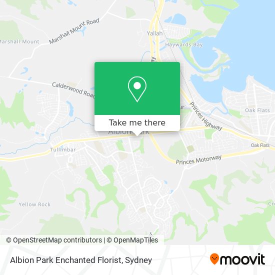 Mapa Albion Park Enchanted Florist