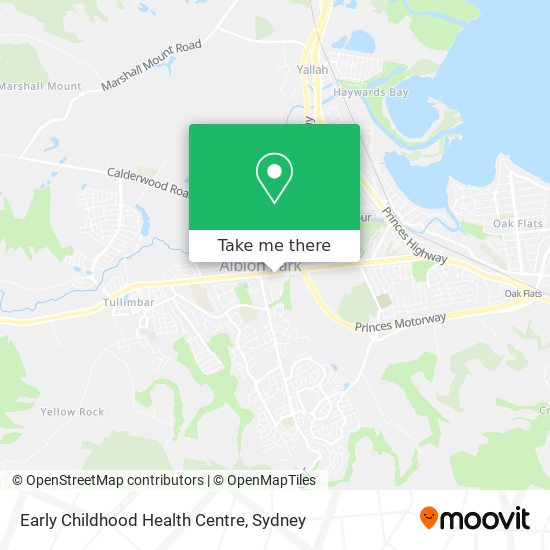 Early Childhood Health Centre map