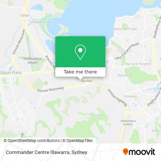 Commander Centre Illawarra map
